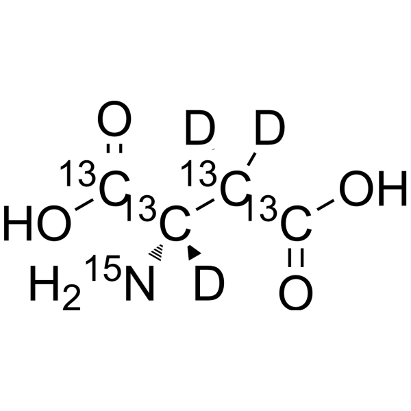 L-Aspartic acid-13C4,15N,d3 (L-Aspartic acid 13C4,15N,d3) 1217475-13-2